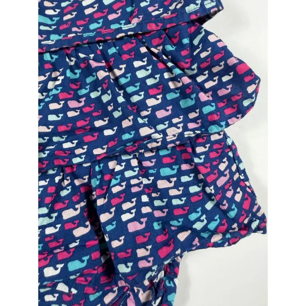 Vineyard Vines for Target Whale Print Tiered Romper 12 Months